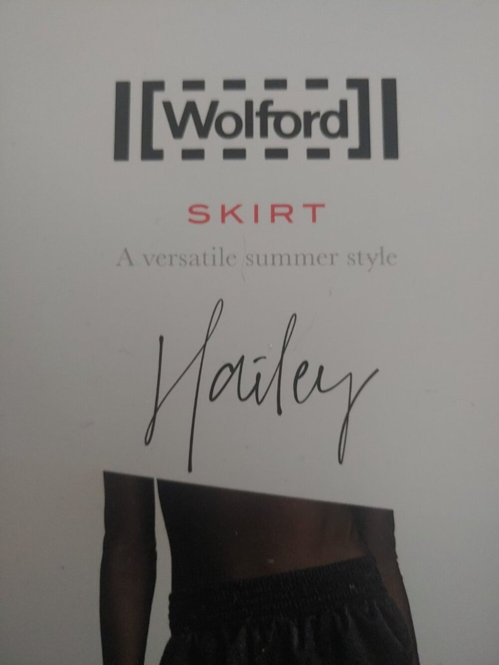 NIB Wolford Hailey Skirt White Mesh Black Lining Size M - Picture 2 of 16